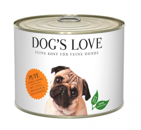 Latita dogs love Pavo manzana, calabacín y aceite de nuez